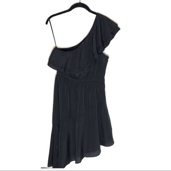 Likely Delbarton black ruffle one shoulder dress 4 NWT - Picture 2 of 10